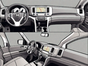 A 2006 honda ridgeline with the dashboard clearly visible