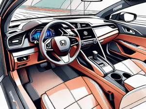 The interior of a 2022 honda civic