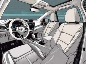 The interior of a 2021 nissan rogue