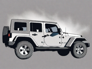 A jeep wrangler with its hood open