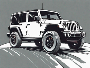 A jeep wrangler with its hood open