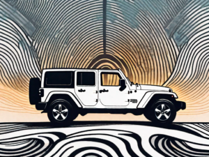 A jeep wrangler with its doors open