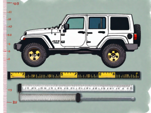 A jeep with a lift kit installed