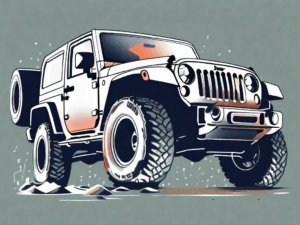 A jeep wrangler with an open hood