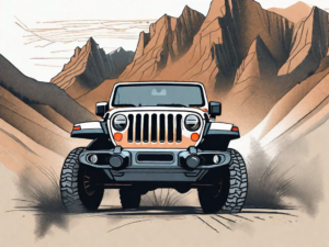 A jeep wrangler with its hood open